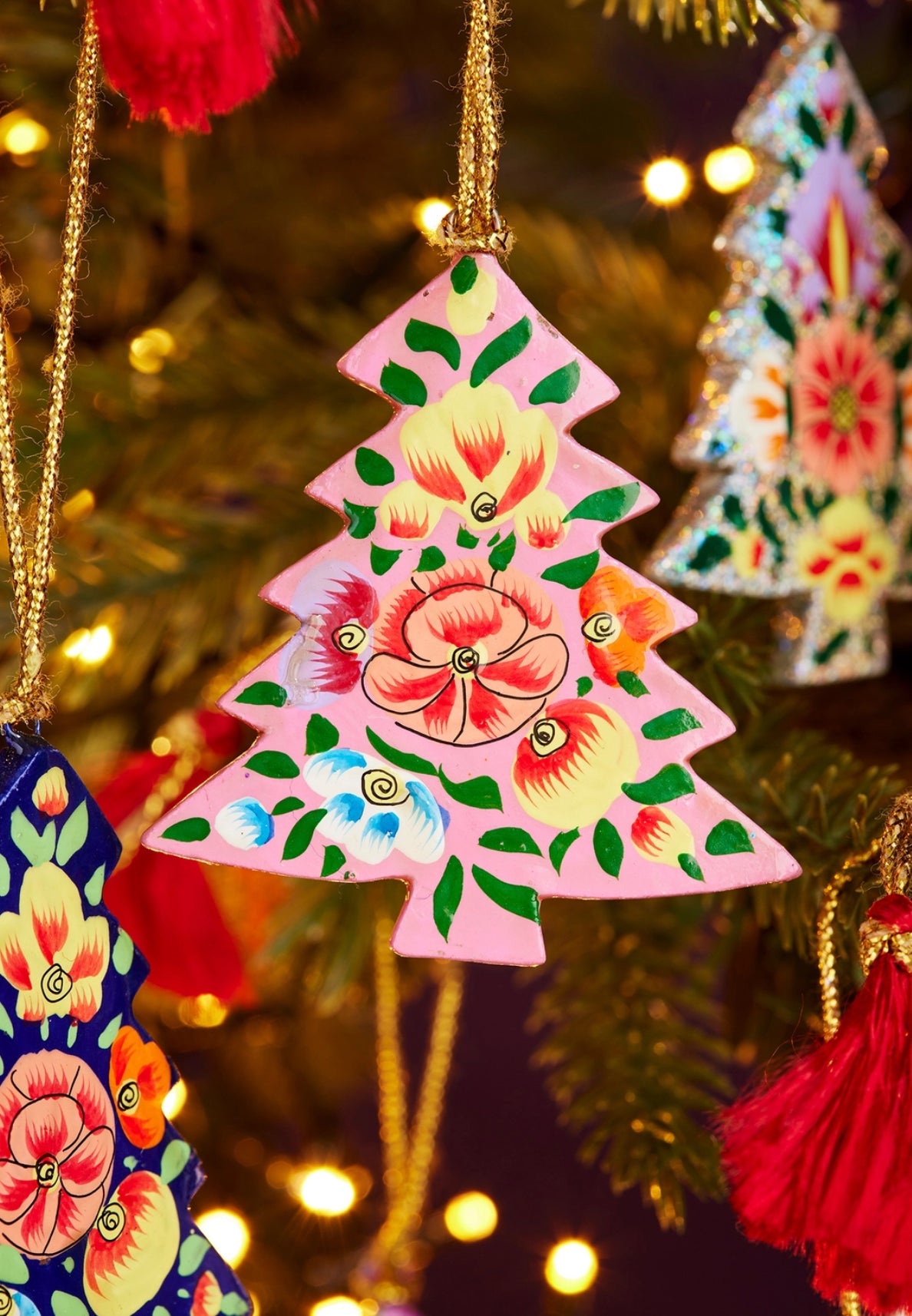 Tree Handpainted Christmas Decoration