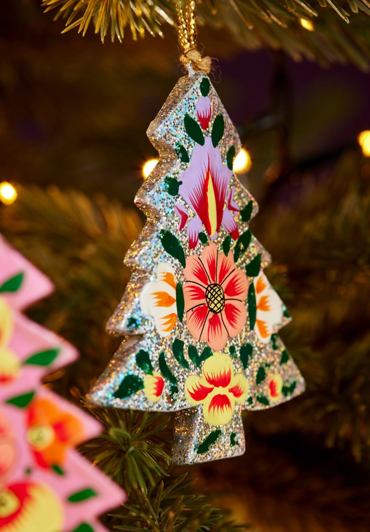 Tree Handpainted Christmas Decoration